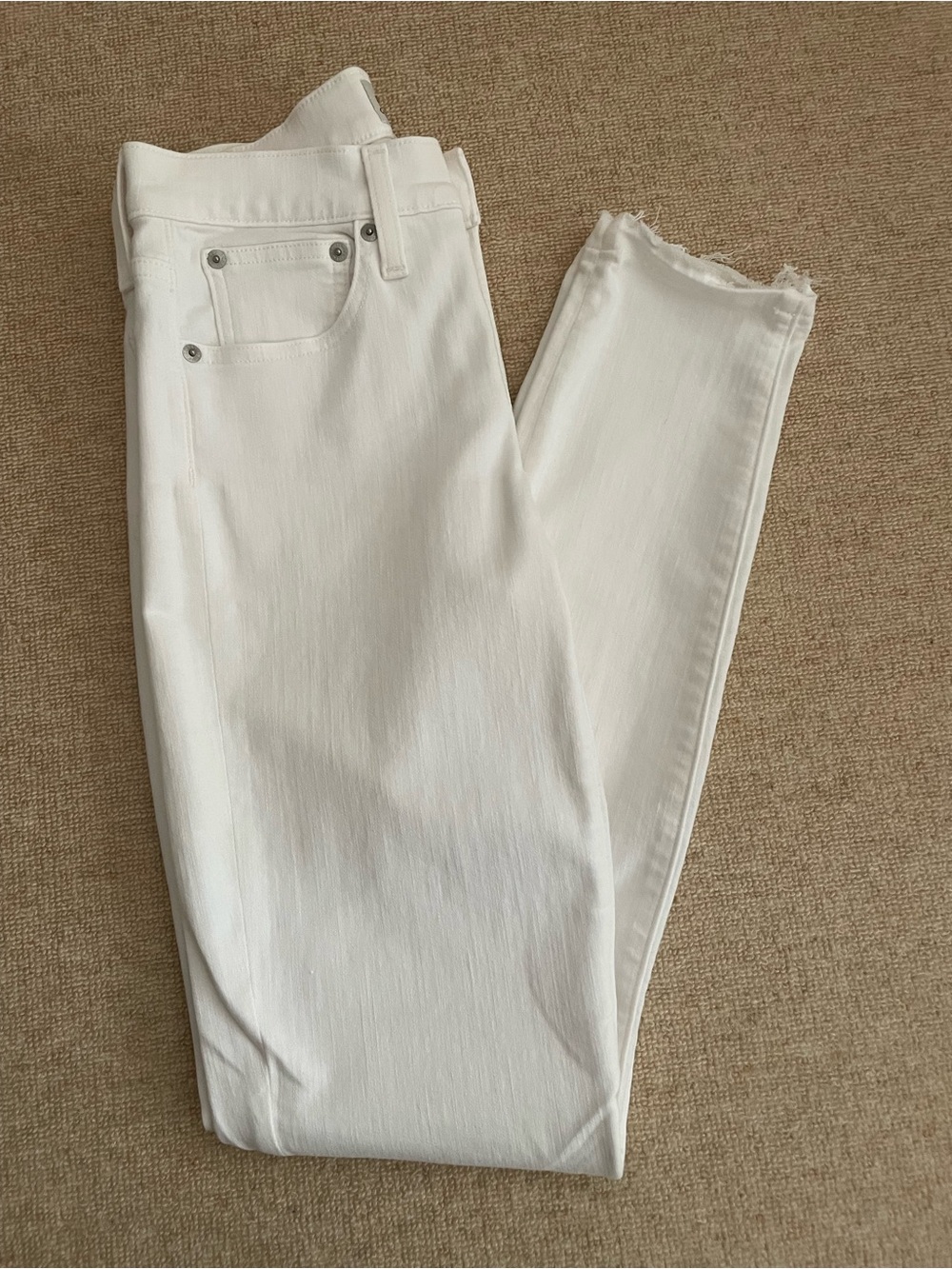 NWOT JCrew White Slim Jeans